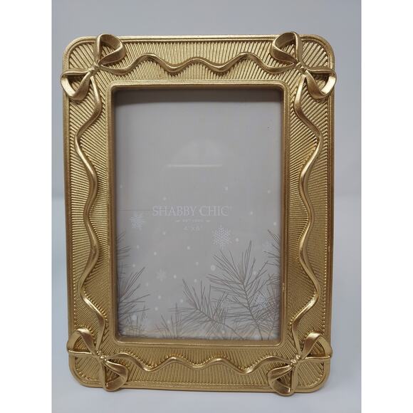 Pair of Gold Easel Picture Frames 4 x 6 Photo "Ruffles & Bows" Designer - Girly - Picture 4 of 6